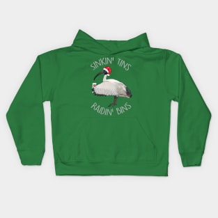 Sinkin tins at xmas Kids Hoodie